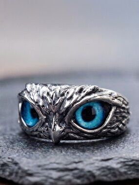 MEN’S RING, OWL DESIGN